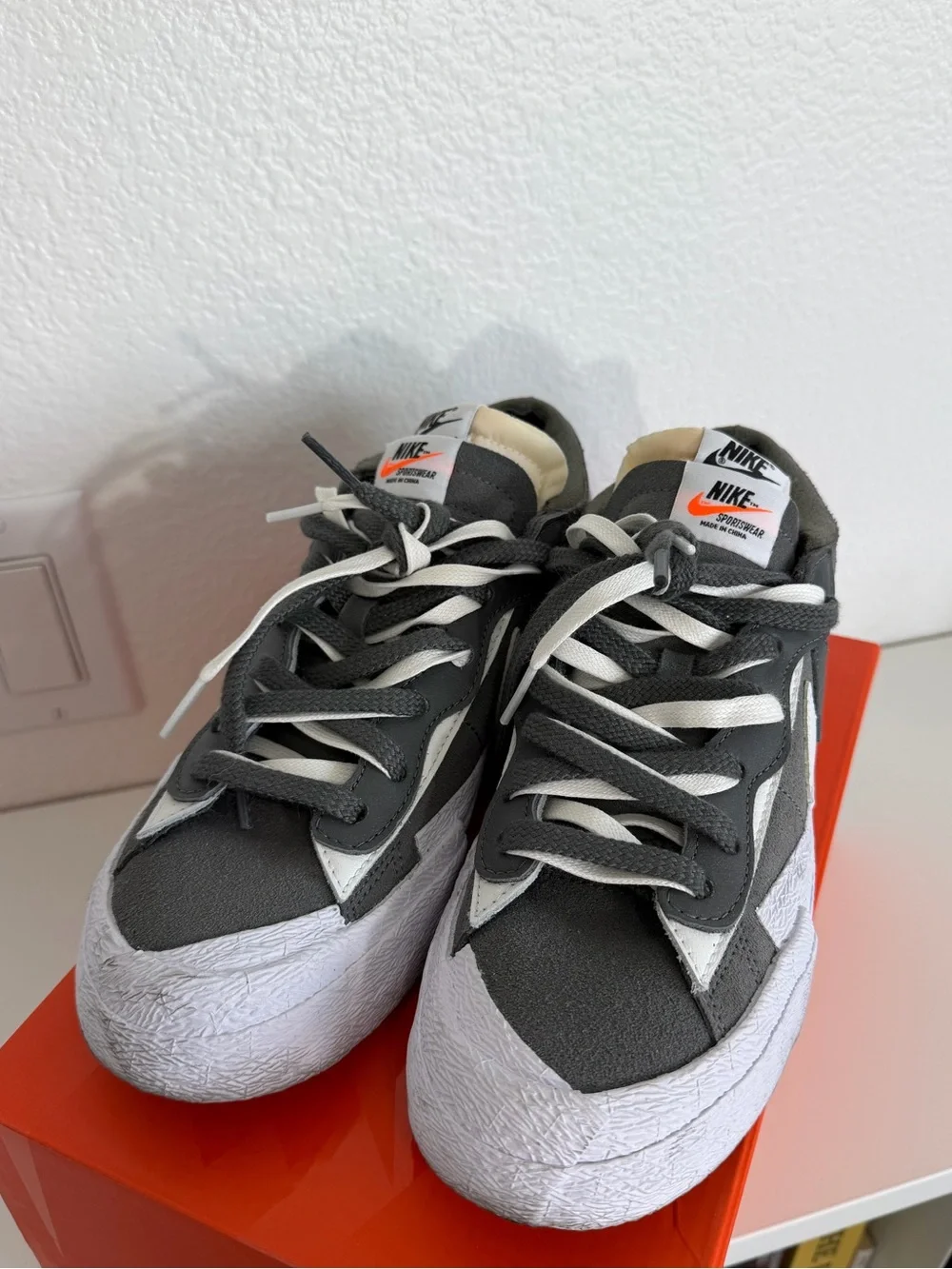 Nike Blazer Low x Sacai iron gray Sneakers